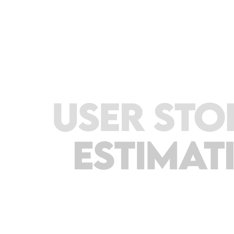 A pattern of stylised user stories with the words Refinement, User Stories and Estimation overlaid